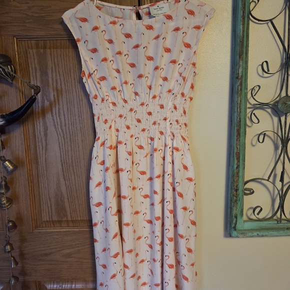 kate spade Dresses & Skirts - Kate Spade Flamingo Print Midi Dress